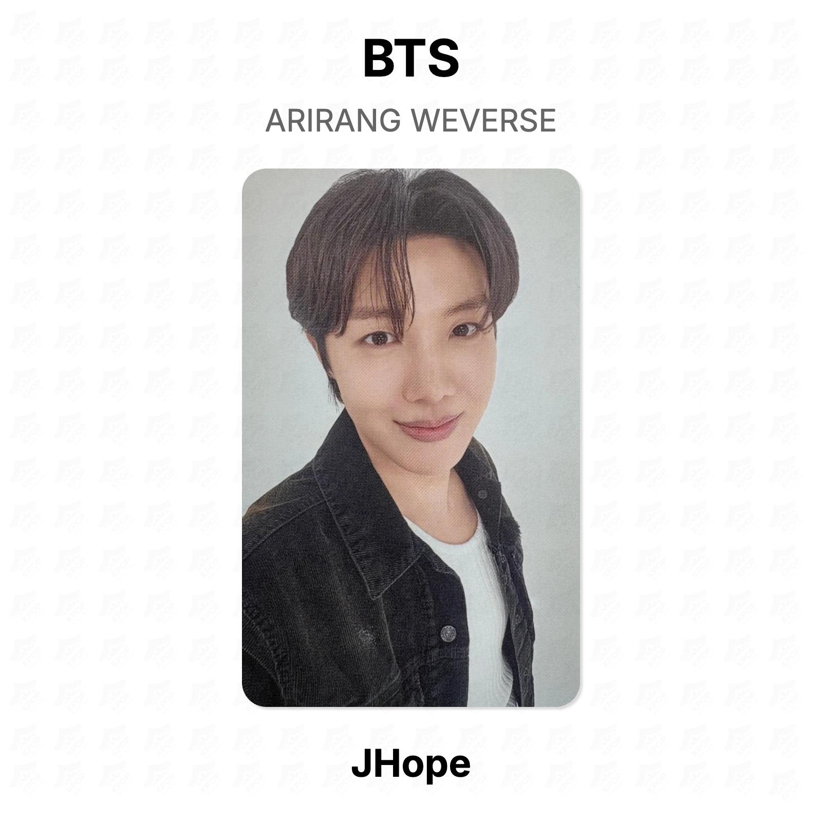 BTS ARIRANG WEVERSE Official Photocard J-Hope