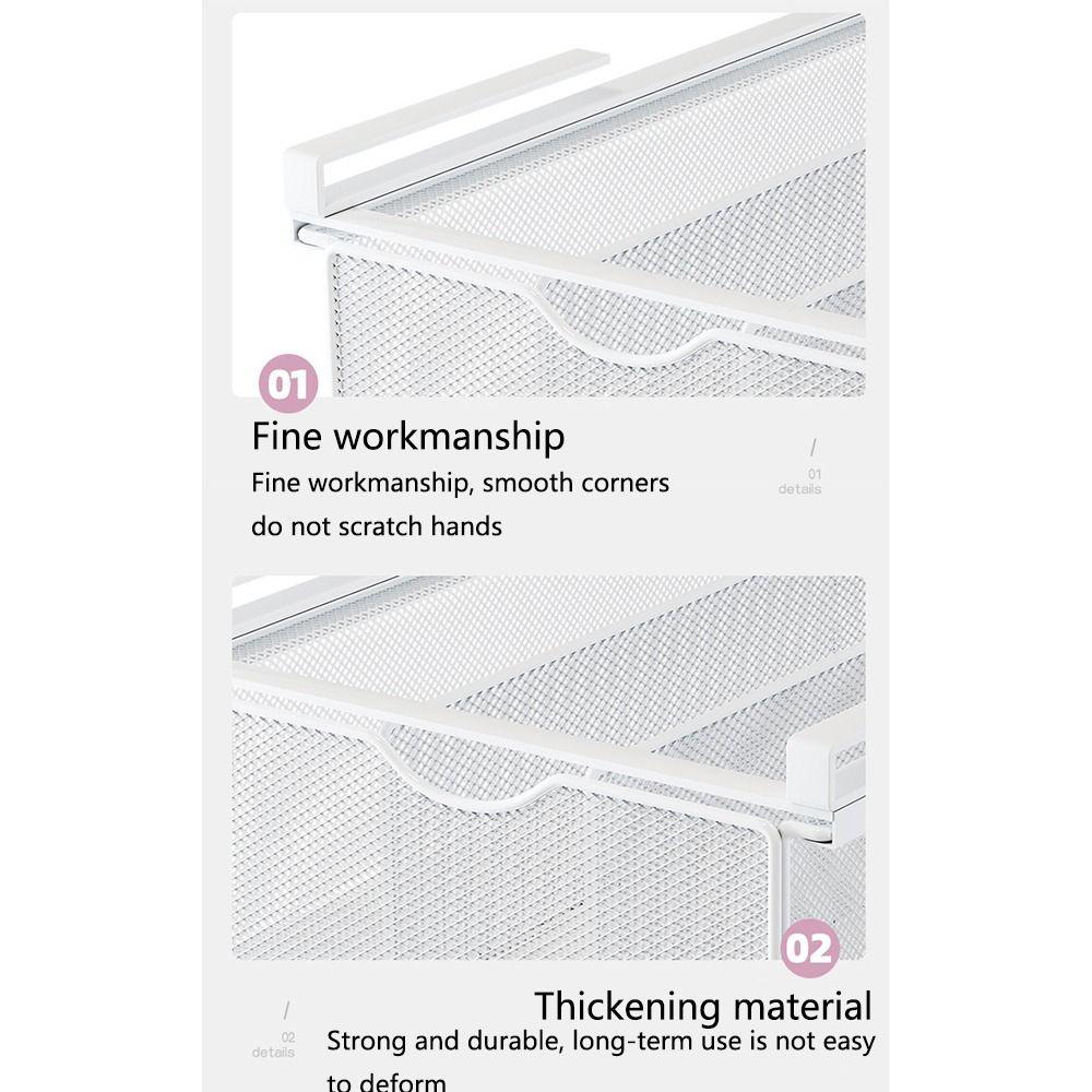 Breathable Closet Hanging Basket Pull-out Partition Wardrobe Clothes Organizer  Bras