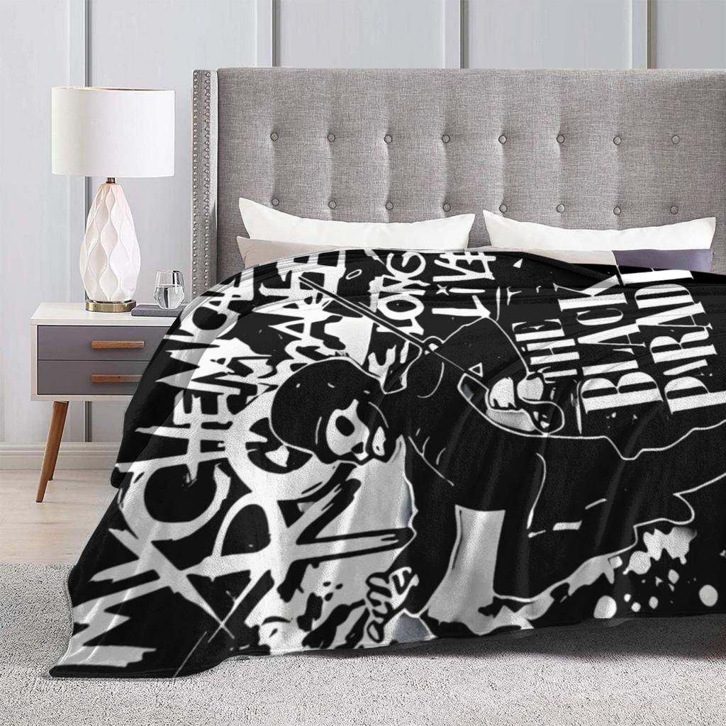 The Black Parade Mantas Tour My Chemical Romance Franela Impresionante Cálida Manta para Cama Cubrecama Invierno