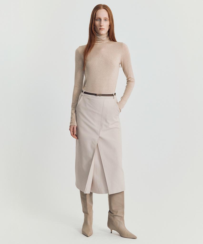 Meibeoyu Joyren H Wool Skirt _ Beige