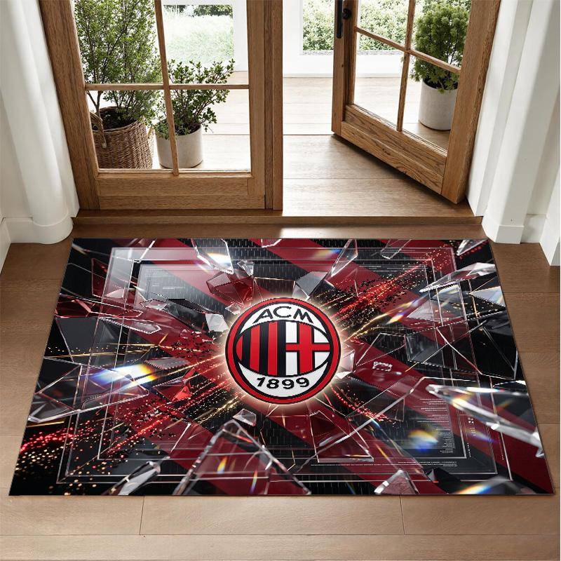 AC Milan Design Crystal Velvet Rug Soft Decorative Mat for Bedroom Entrance