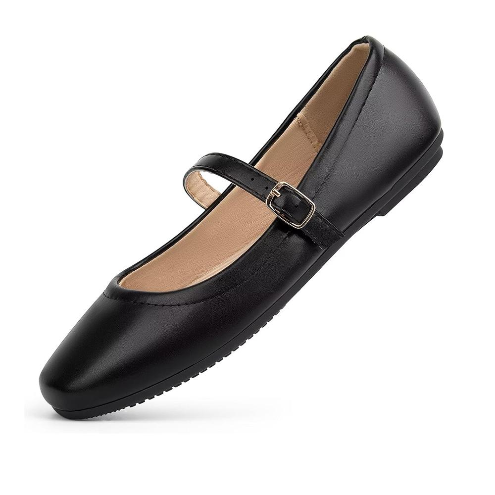 Fashion Loafers Square Toe Buckle Shoes Women  Spring Soft Sole Single Shoes Ladies Casual Comfort Mary Jane Flats Shoes