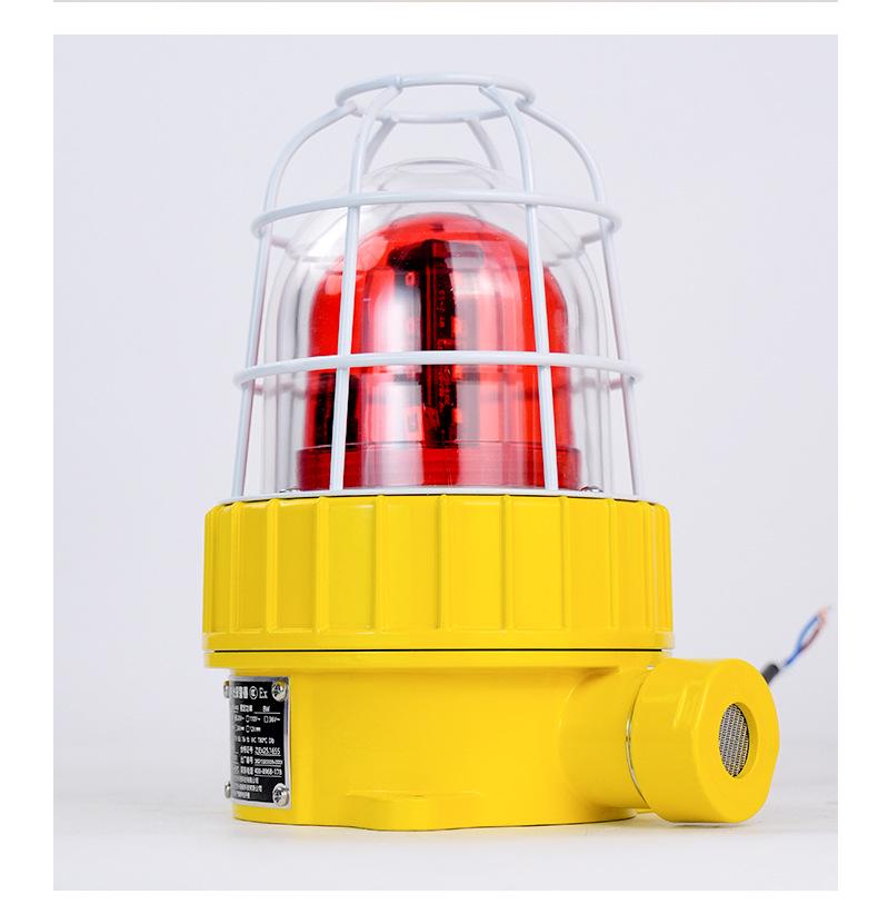 Explosion-Proof Stainless Steel Sound & Light Alarm for Gas Stations, IP66 Waterproof, Dustproof, Industrial Warning Light