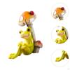 Frog Figurine Indoor Outdoor Decor Small Resin Animal Sculpture Mini for Yard Micro Landscape
