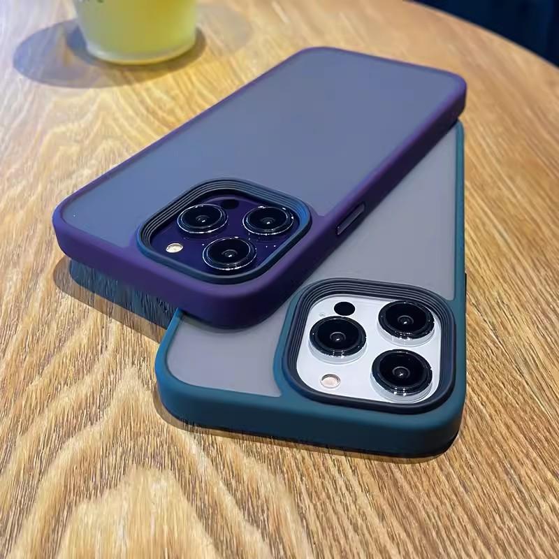 Applicable To IPhone17proMax Frosted Semi transparent Mobile Phone Case Apple 16 Skin Feeling Anti Fingerprint 15 Anti Fall Protection Case
