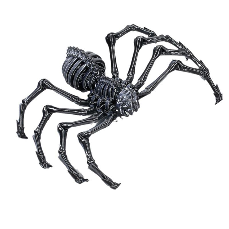 Printed 3D Retractable Spider Movable Joint Fidget Toy Rotatable Articulated Office Desktop Ornament Adults Kid Toy Crafts Gift