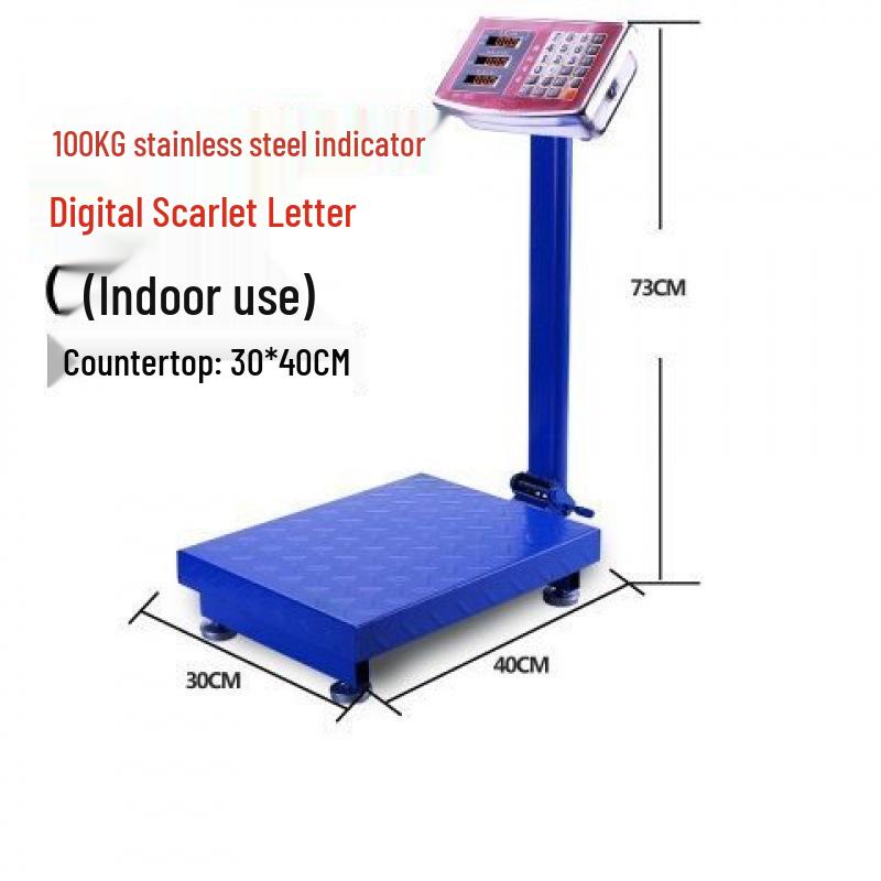 Commercial Folding Electronic Weighing Scale - Large Kilogram Capacity for Southeast Asia