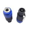 Four-Core Professional 6.5mm Female Audio Plug-In Adapter with Aviation Lock.
