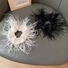 Silk Elastic Head Rope Satin Hair Ring Feather Hair Rope Female Hair Ties Korean Style Scrunchies