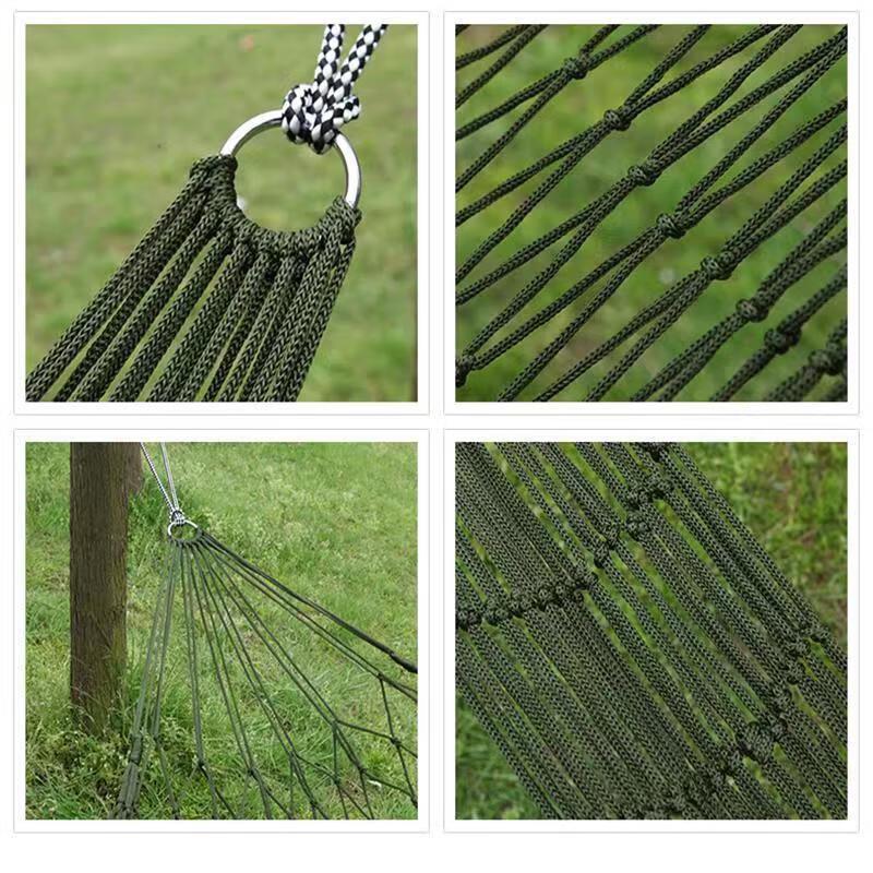 Outdoor Camping Nylon Rope Hammock