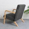 Finka Armchair Cover, Gray, Thick Velvet