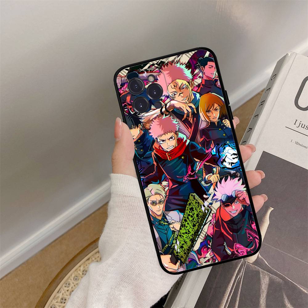 

Jujutsu Kaisen Anime Phone Case For IPhone 16 15 14 13 12 Mini 11 Pro XS Max X XR SE 6 7 8 Plus Soft Silicone Cover iPhone 12