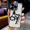 Famous Football Players C-CR7 Plating Phone Case For Samsung S26 S25 S24 S23 S22 S21 S20 FE Note20 Edge Plus Ultra 4G 5G Anti