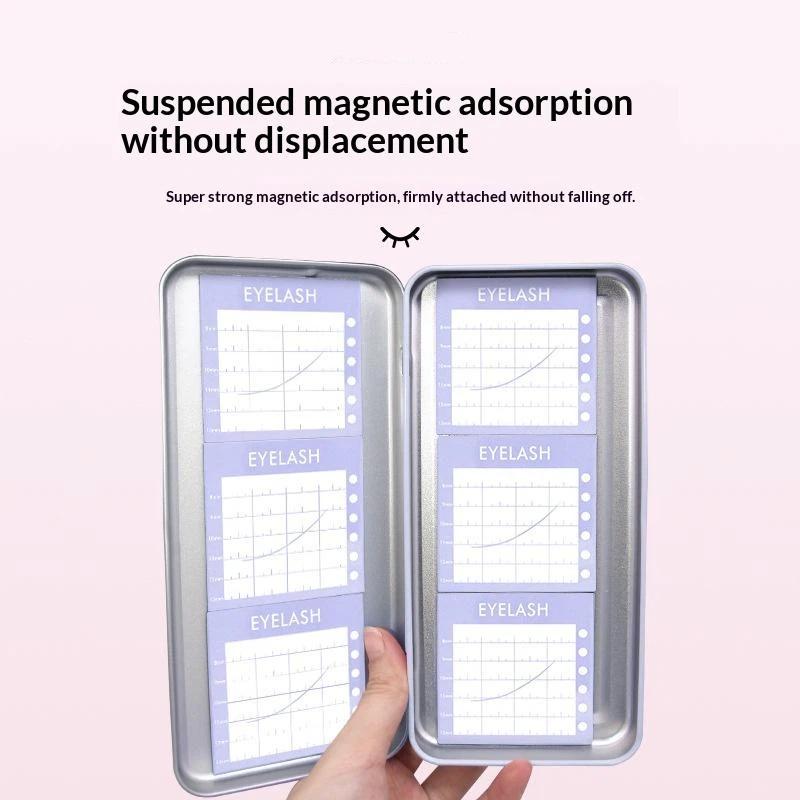 1 Set Storage Box Eyelash Grafting Table Display Box Pallet For Individual Suspended Magnetic Sheets Eyelash Protection Box