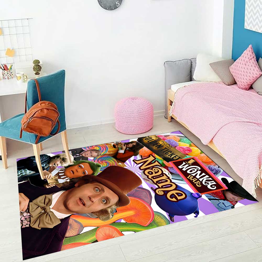 Warner Bros. Works (35) Customize your name rug, office chair cushion, home bedroom living room gift.