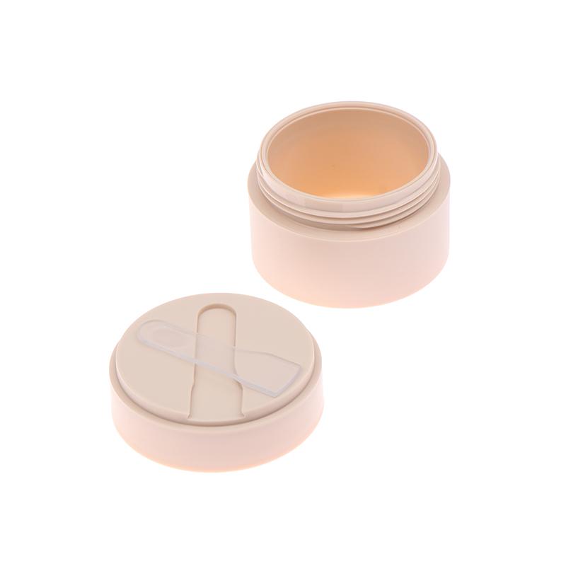 100G Empty Face Cream Jar With Spoon Frosted Plastic Lotion Bottle Mask Jar Cosmetic Packaging Container
