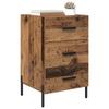 Nightstand with Drawers Reclaimed Wood Look 40 x 40 x 66 cm Engineered Wood