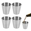 Doyime Stainless Steel Tumbler Set of 4, Whiskey Measuring Cup, Vacuum Insulated Tumbler, Beer Glass, Keeps Drinks Hot or Cold, Dishwasher Safe, Conde