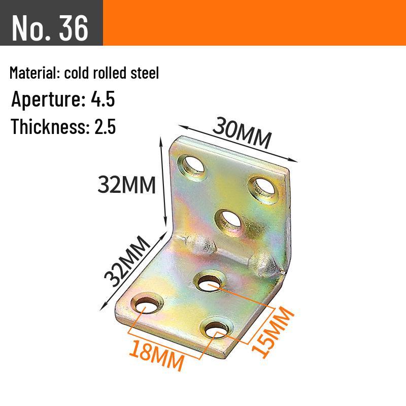 90° L-Shaped Angle Bracket for Table, Chair, Cabinet, and Shelf Support