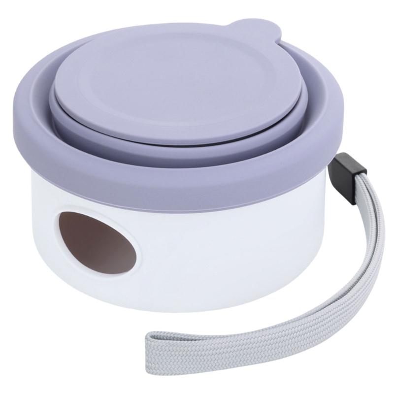 

Practical Foldable Dog Bowl Soft Pet Travel Feeders Convenient Food Dish Water Container for Pet Travel Dog Dish Cup фиолетовый/синий