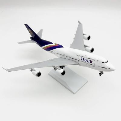 Plane Model 30CM Thai Airways 747 B747 Airplane Resin Airways With Stand Diecast Model Aircraft Parts Display