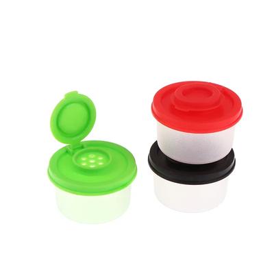 Mini Salz- und Pfefferstreuer Picknick Outdoor-Küche Brotdose Reise Kunststoff Gewürz Versiegeltes Glas Spender Würze Behälter Deckel