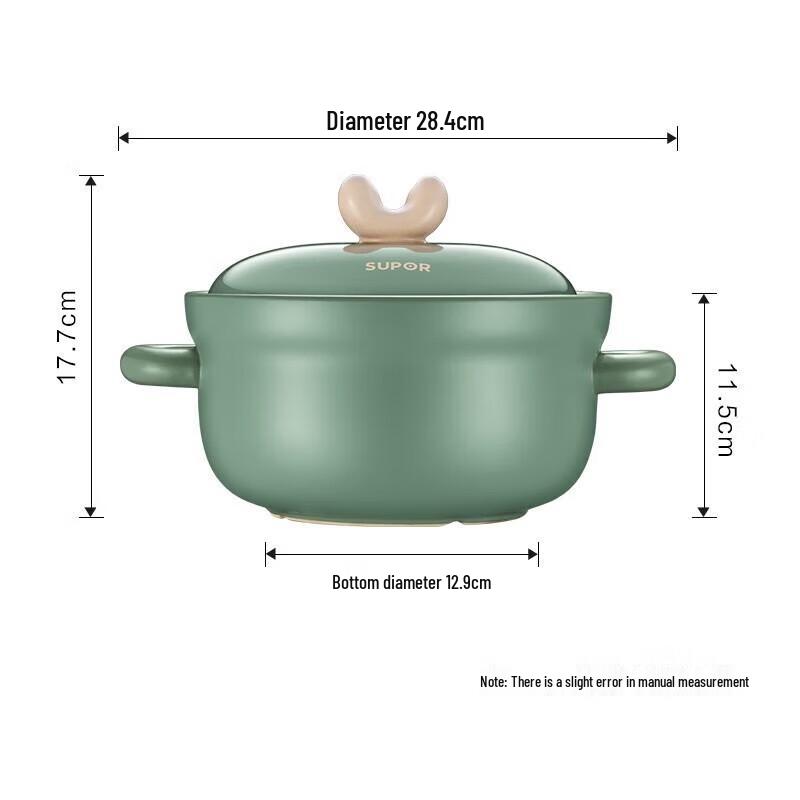 SUPOR 2.0L Ceramic Clay Pot for Soups and Stews