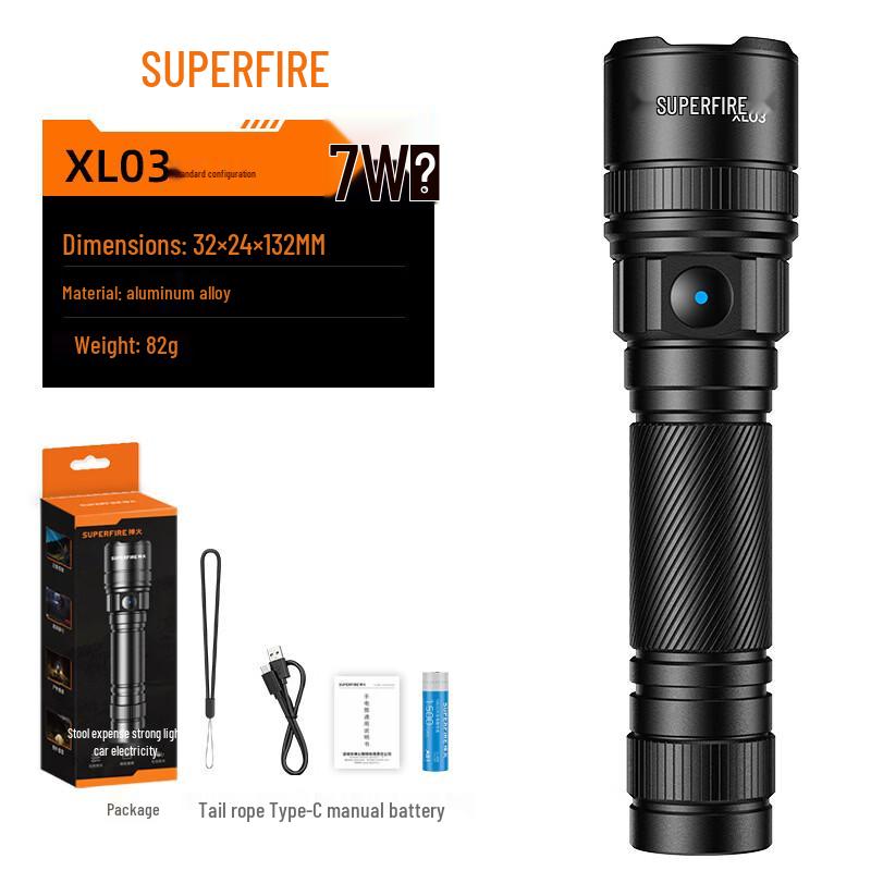 Shenhuo Waterproof LED Zoom Flashlight