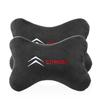Suede Leather Car Headrest Neck Pillow Auto Seat Belt Shoulder Pads For Citroen C1 C2 DS3 Cabrio DS4 DS5 DS Prestige 5LS DS6 DS7
