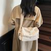 Large Capacity Lightweight Student Shoulder Bag Women Solid Color Crossbody Bag