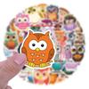 60 New Owl Owl Cartoon Graffiti Stickers Laptop Suitcase DIY Personalized Stickers