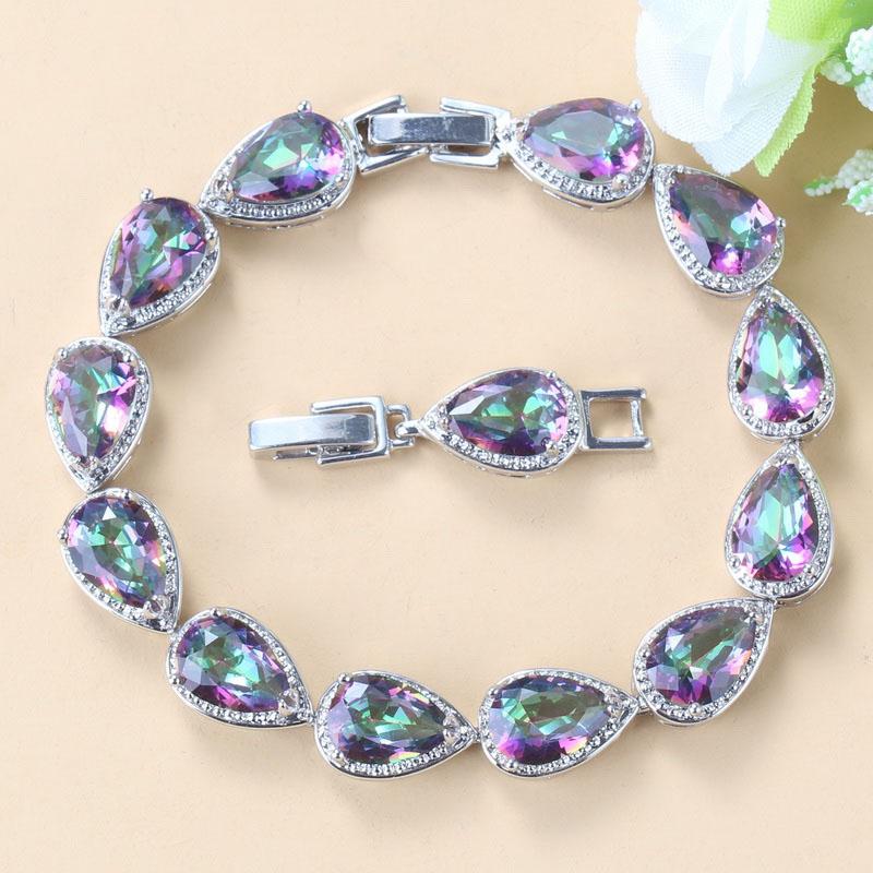 10-Color Health Fashion Jewelry  Cubic Zirconia   Green Female Bracelet Bangle For Women Trendy Accessories