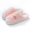 Plush cotton slippers wear thick soles outside in autumn and winter household warmth and plush comfort couple bedroom shoes