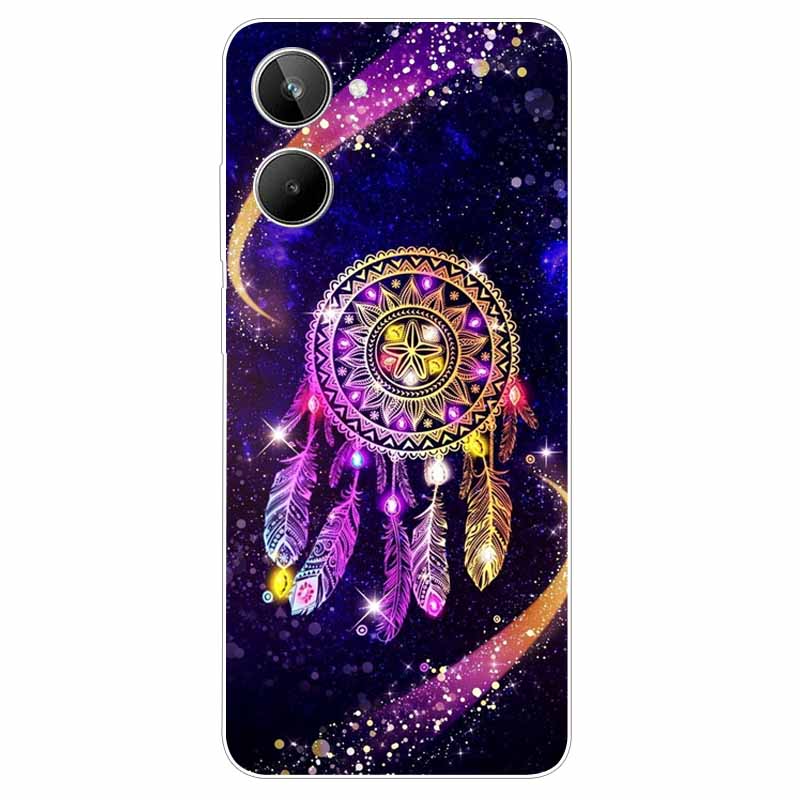 For Realme 10 4G Case 6.4'' Soft TPU Cats Lions Protection Silicone Phone Covers for Realme 10 Case 2022 Clear Realme10 RMX3630