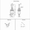 10Pcs Dpdt Mini Toggle Switch 2Pin 2 Position On/Off Miniature Toggle Switch 6A 125V Toggle Switch,6Mm Opening