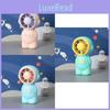 Turbine Space Astronaut Mini Fan With Light Usb Charging Star Kids Portable Mini Desktop Electric Fan Fy2301 Astronaut Fan Emerald Green