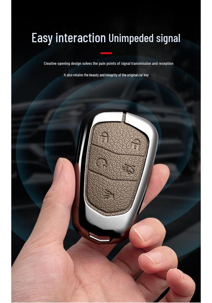 Cadillac Key Fob Shell for 13/14 XTS, Old CTS, Escalade, SLS, Seville, SRX - Suitable for Men & Women