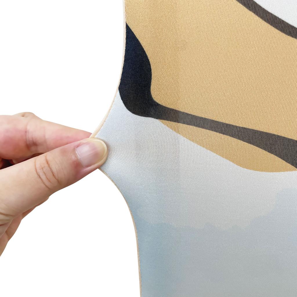 6.56ft Little Yellow Bear Arch Backdrop Arched Wall Covers Stretchy Background for Party Decorations Cute Baby Shower Decor