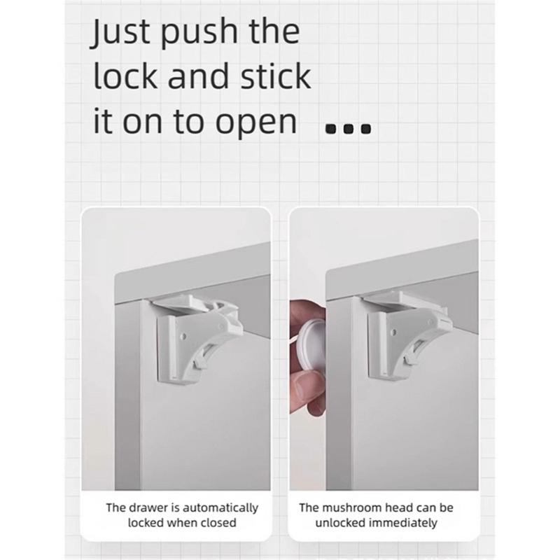Several Purpose Magnetic Lock For Furniture Exits Drawers High Strength Magnet Child Safety