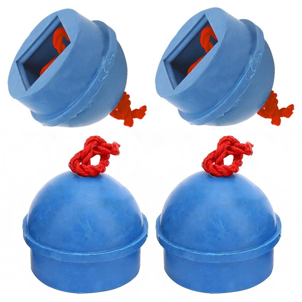 4pcs Rubber Cue Chalk Holder With Cord Non Slip Billiard Chalk Holder Anti-Lost String Pool Chalk Holder Billiard Game синий