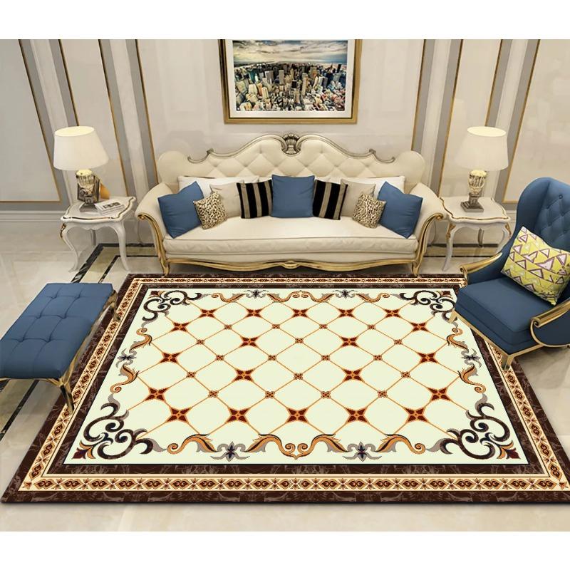 Marble Style Living Room Carpet Simple Coffee Table Sofa Bedroom Room Bedside Carpet