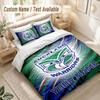 Custom Name Bedding Set 3 PiecesWigan Warriors Print Duvet Cover + 2 Pillowcases Soft Bed Decor