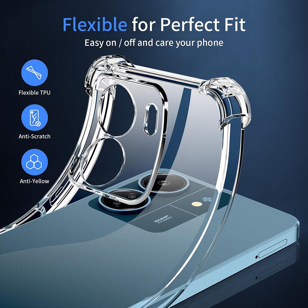 Silicone Soft Shockproof Case For Xiaomi Redmi 14C C C 11A Note 14 Pro Plus Pro+ 4G 5G Clear Ultra Thin Cover Fundas