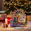 Christmas Village Ferris Wheel 2D Acrylic Holiday Figurines Ferris Wheel Christmas Ornament for Thanksgiving Birthday Offices