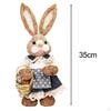 14 Inch Easter Bunny Figurine, Handmade, Lovely Photography Props, Animal Crafts for Holiday