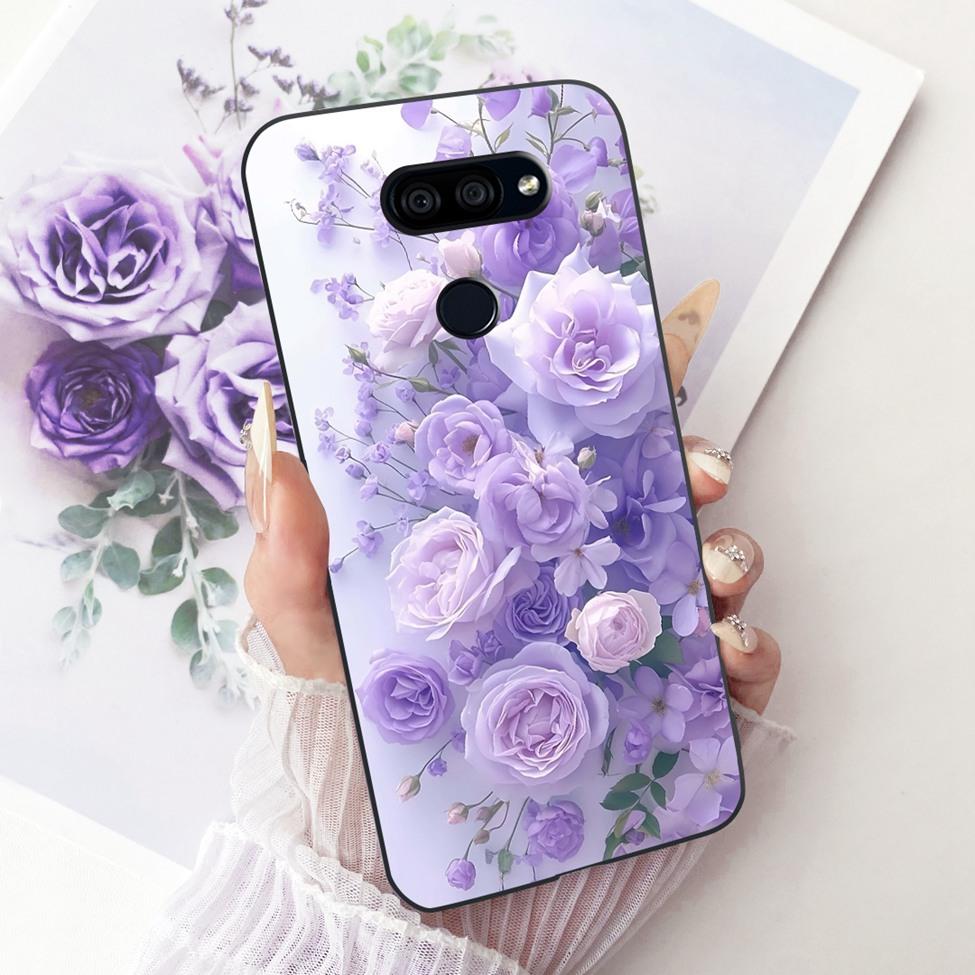 Hülle Für LG K40S 2019 Cover Ästhetisch Niedliche Katze Mode Lustig Bemalt Silikon Handyhülle LMX430HM