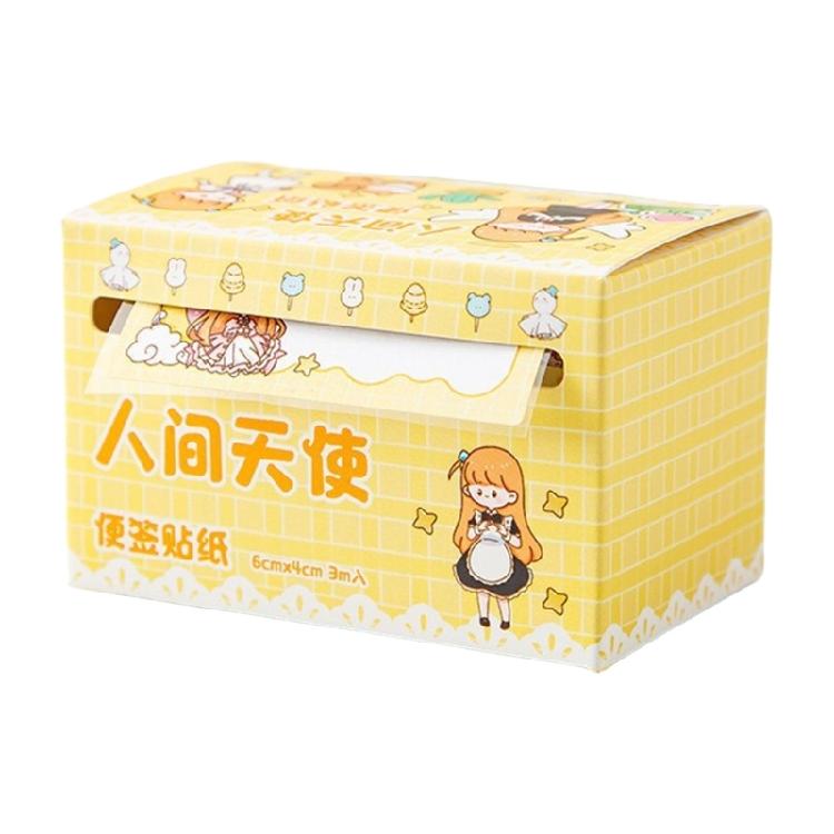 

70 Sheets Pull Out Adhesive Notes Pad Small Notepads Cartoon Notes Paper Reminders on Fridges Book Calendar Notebook
