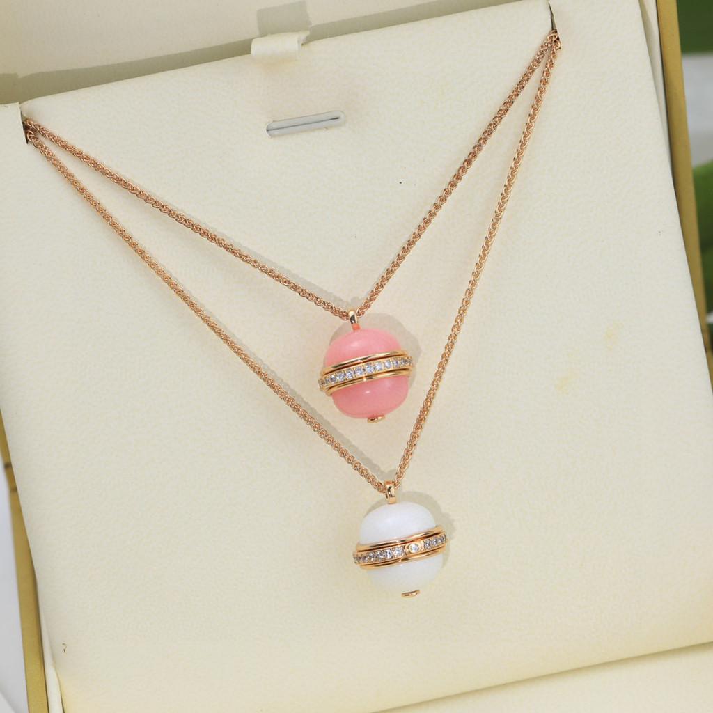 Collana con ciondolo a sfera rotante 3D da indossare tutti i giorni, gioiello di alta qualità, regalo per la fidanzata, outfit quotidiani