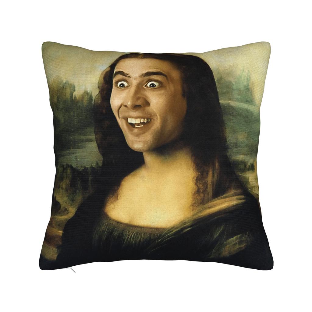 Pillow Case Funny N-Nicolas C-Cage Picolas Soft  Pillow Cover For Sofa Bedroom Home Decor Kawaii Pillowcases