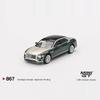 MINIGT 1/64 #867 Bentley Flying Spur White Sand Verdant Luxury Alloy Car Model Miniature Diecast Collection Ornament Hobby Gifts